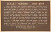 «Cesare Mondavi plaque»